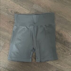 Gray Women's High-Waisted Shorts